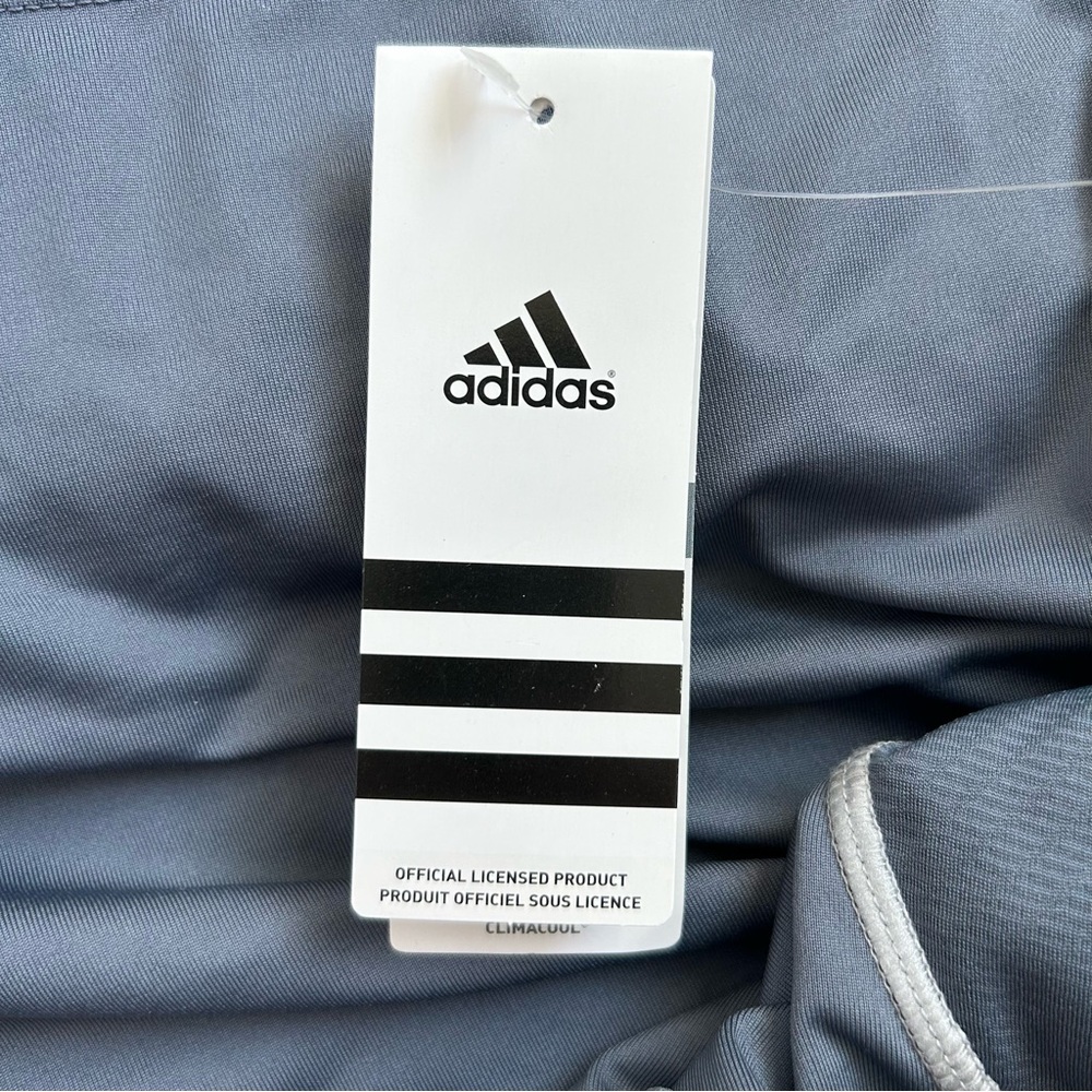 ADIDAS‎ Women’s Climacool Racerback Tank Top Onyx Gray/White Compression L - Picture 10 of 13